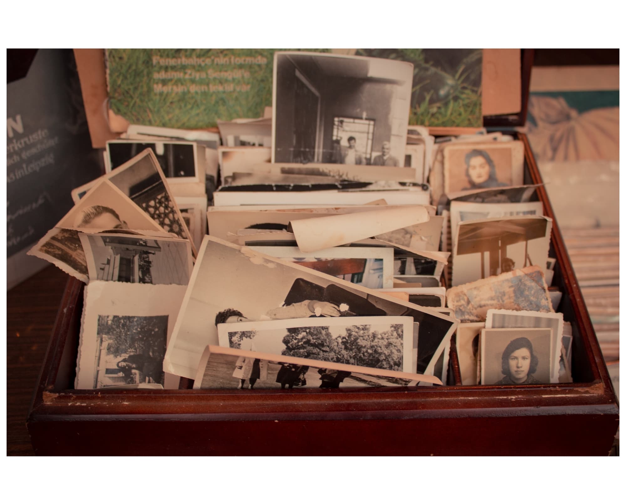 A collection of family photographs